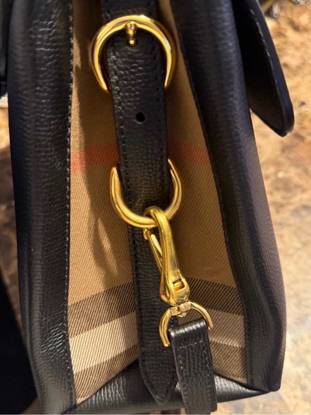 Burberry Black Top-Handle Shoulder Bag - Picture 8 of 10